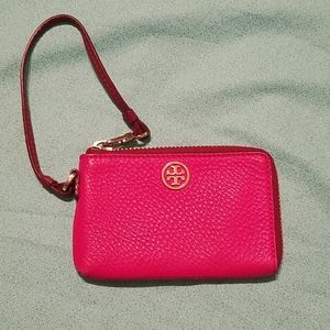 Tori burch small zip around wristlet